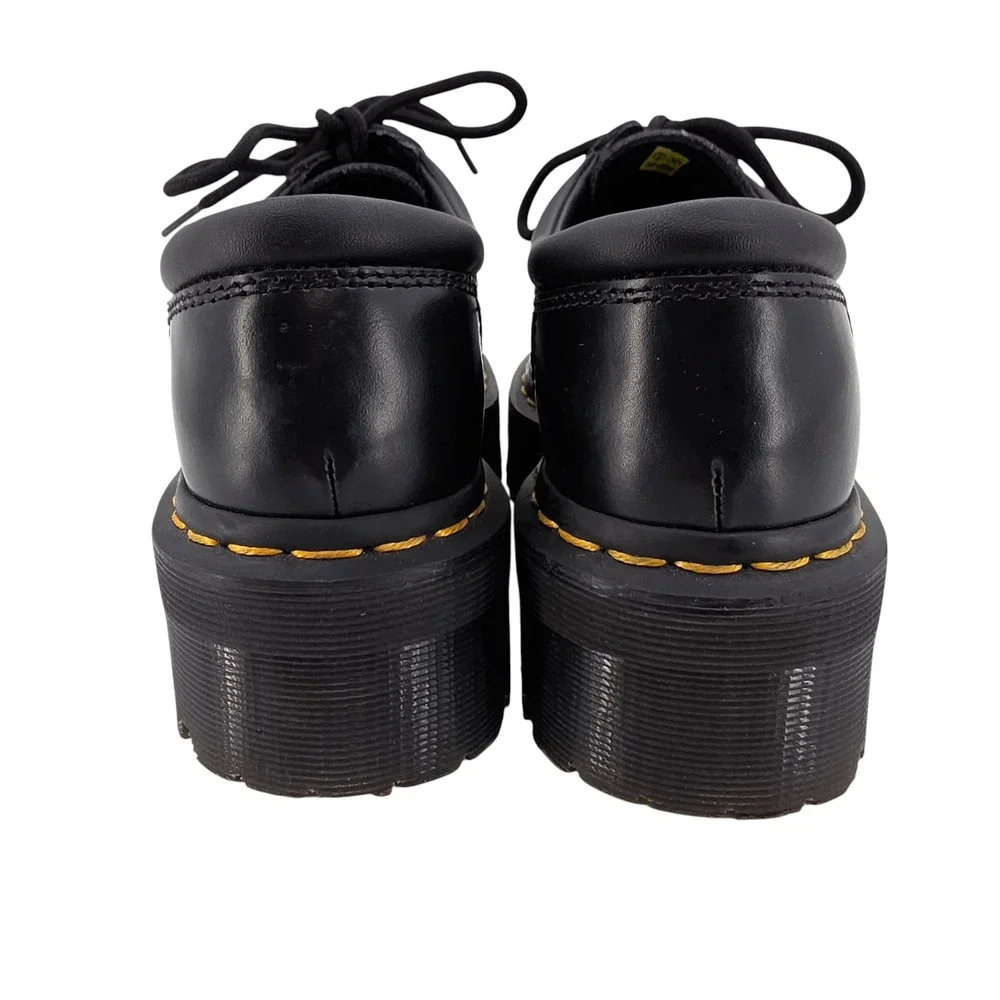 Free People M5/W6 Black Dr. Martens 8053‎ Quad Oxford Platform Loafers